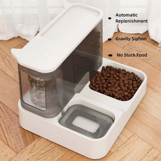 Automatic Cat Feeder and Water Dispenser Set