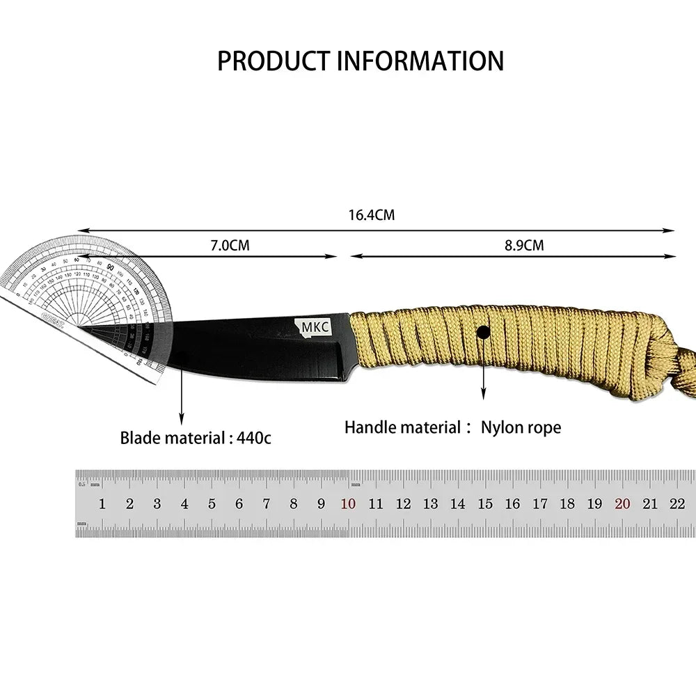 Montana MKC Fixed Blade Knife for Hiking and Hunting Outdoors