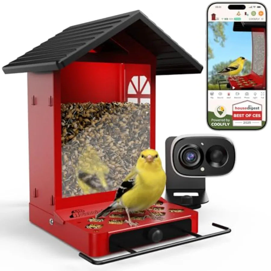 SHXI Smart Bird Feeder With Camera And AI Bird Identifier