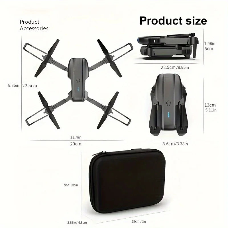 Foldable Drone With Dual Camera FPV Quadcopter With App Control