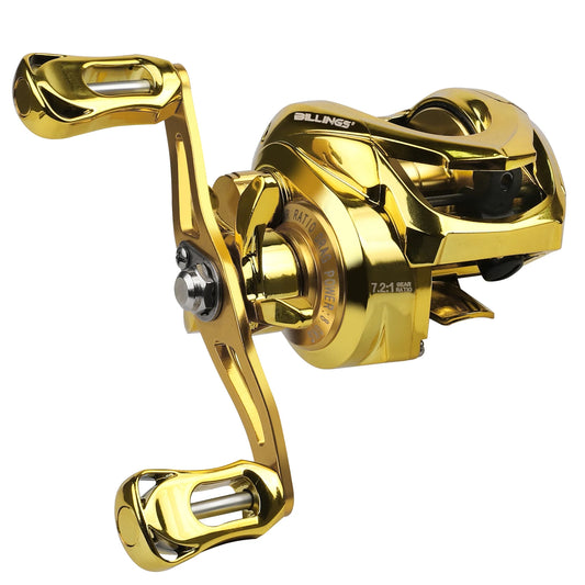 Billings Baitcasting Reel 7 To 1 High Speed Gear Bearings