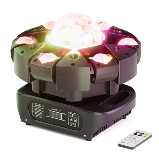 Fieryzeal 150W Six Arm RGBW Moving Head Light With DMX