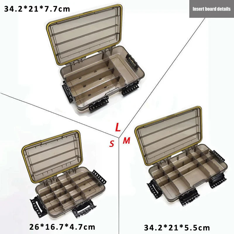 Large Capacity Waterproof Fishing Tackle Box For Hooks And Bait