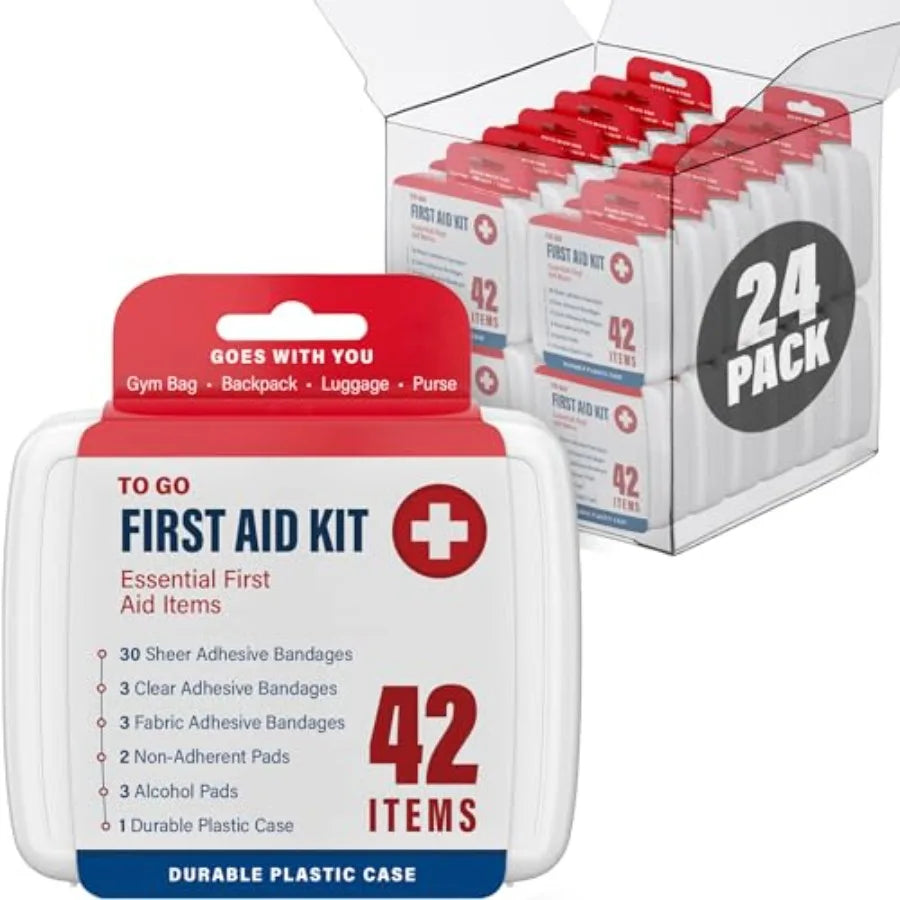 Comprehensive First Aid Kit 1000 Pcs 24 Boxes 42 Items