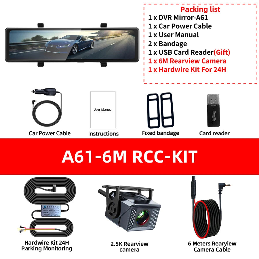 Acceo 4K Dashcam With Dual Channel Recording ADAS GPS