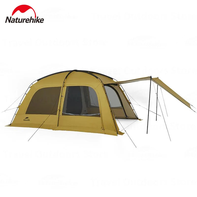 Naturehike Dunes 6 Person 4 Season Dome Tent With Extended Canopy Chimney Hole