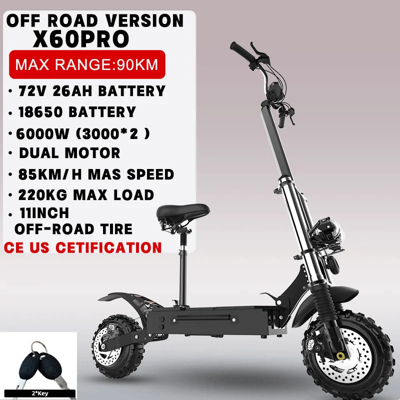 Jueshuai Outdoor Electric Scooter 1000W 48V-72V Fast Off Road Foldable