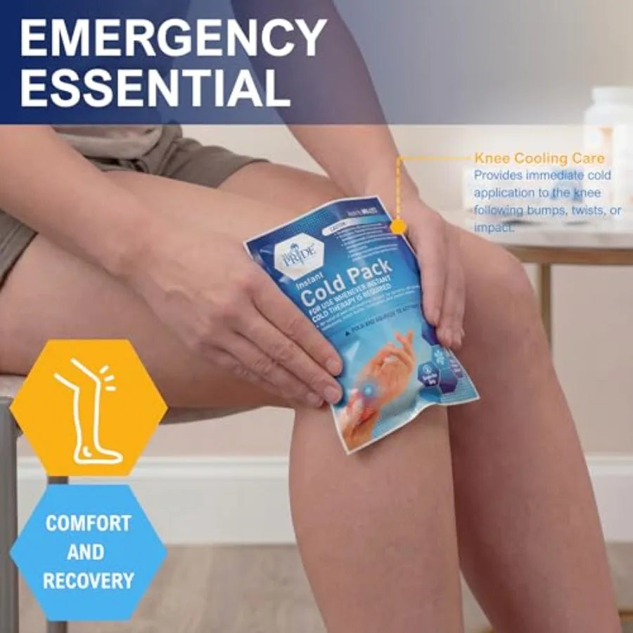 First Aid Cold Therapy Ice Pack Kit No Freezer Needed for Injuries