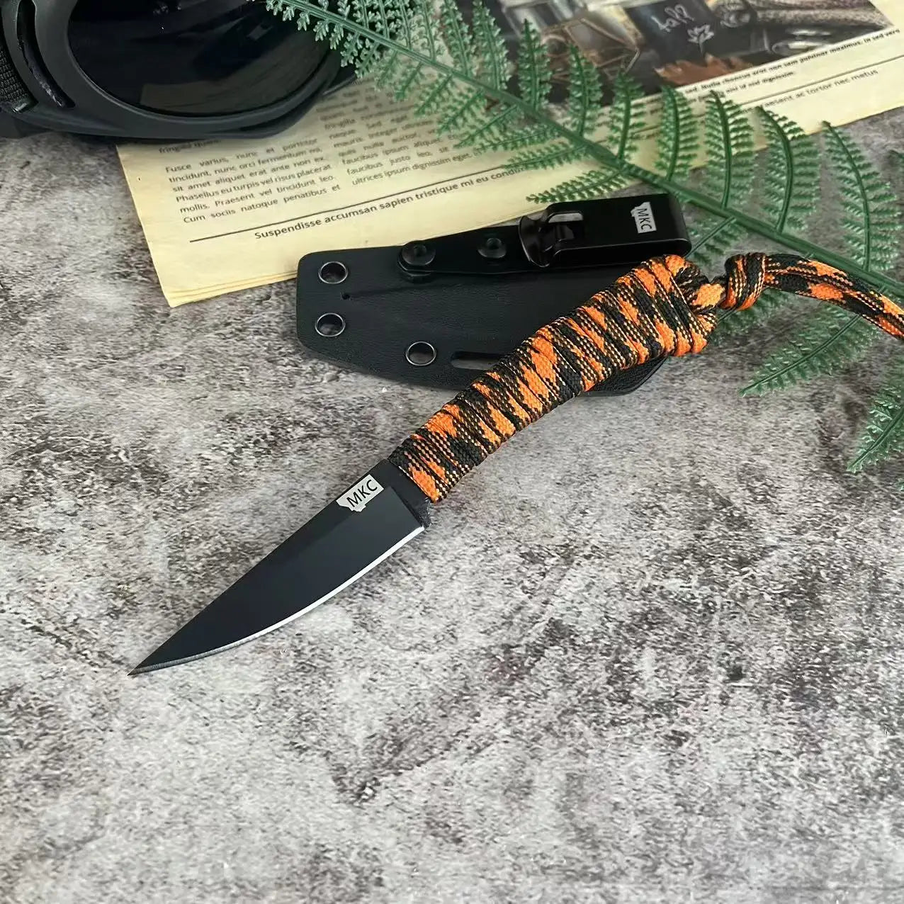 Montana MKC Fixed Blade Knife for Hiking and Hunting Outdoors