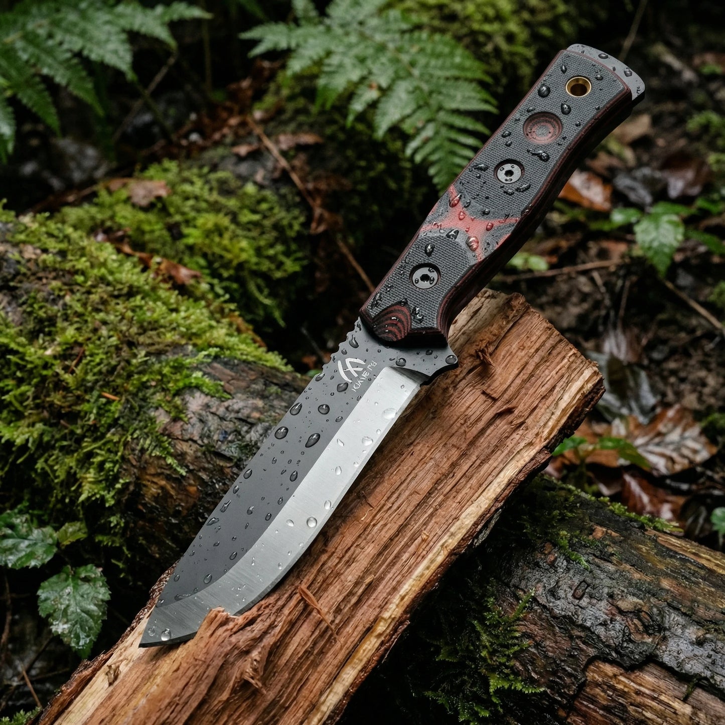 HUANGFU G10 Fixed Blade Knife With Sheath For Outdoors