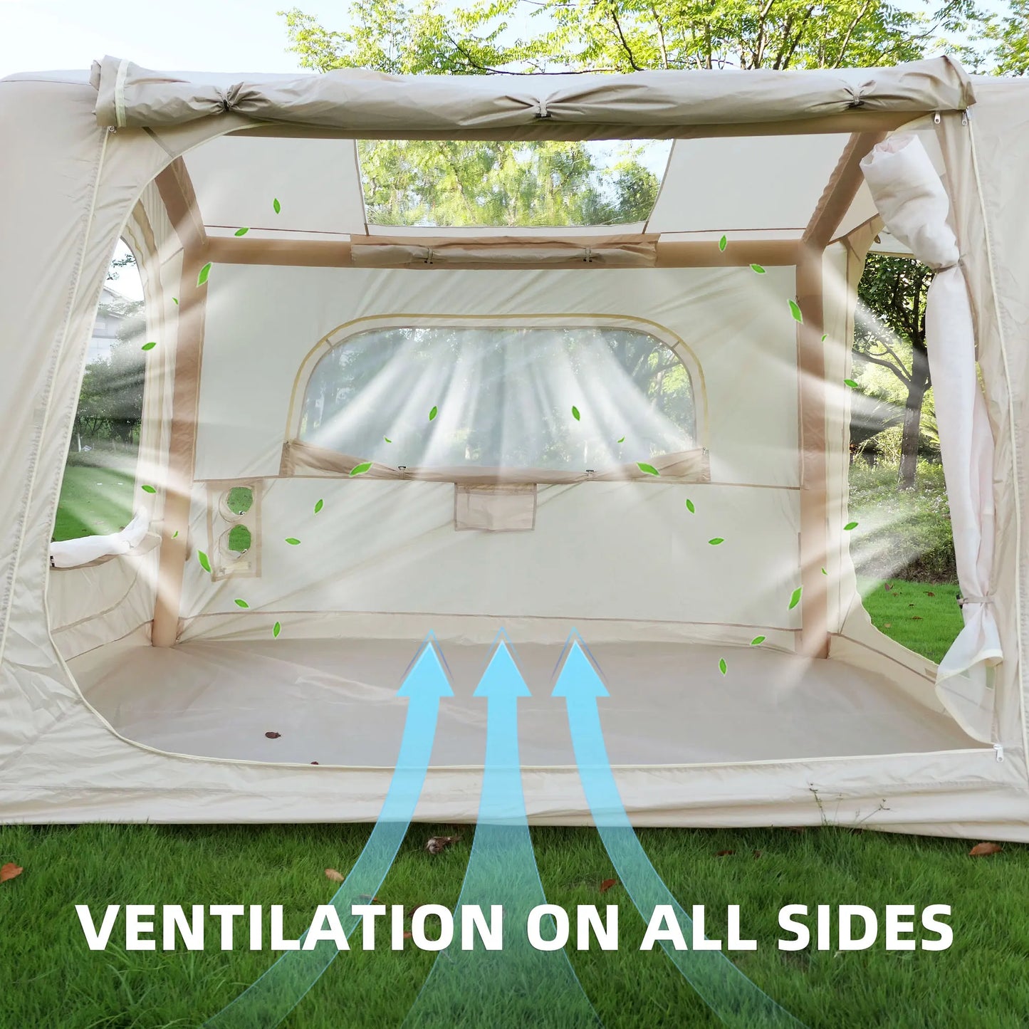 Inflatable Camping Tent For SUV Easy Setup Waterproof Air Glamping