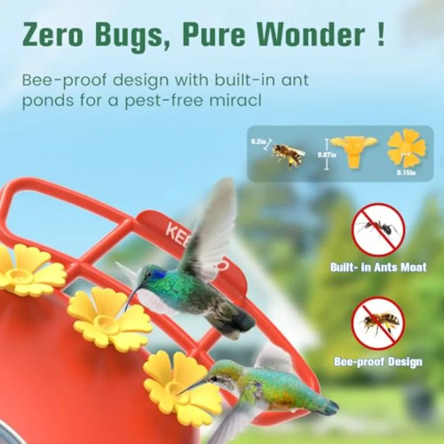 2.5K Hummingbird Feeder With Camera Wireless Smart Bird Feeder AI Identify 32GB