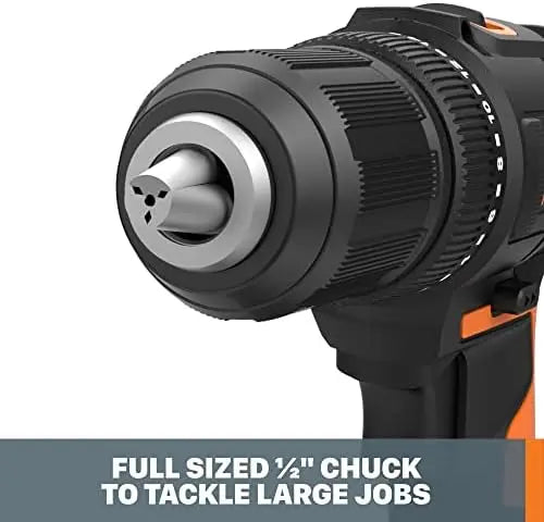 Worx WX108L 20V Cordless Drill Driver Variable Speed LED Light
