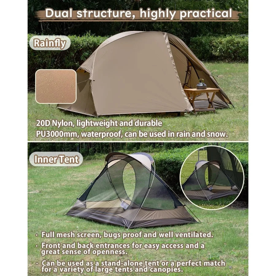 Ultralight Backpacking Tent Nylon for Hiking and Camping