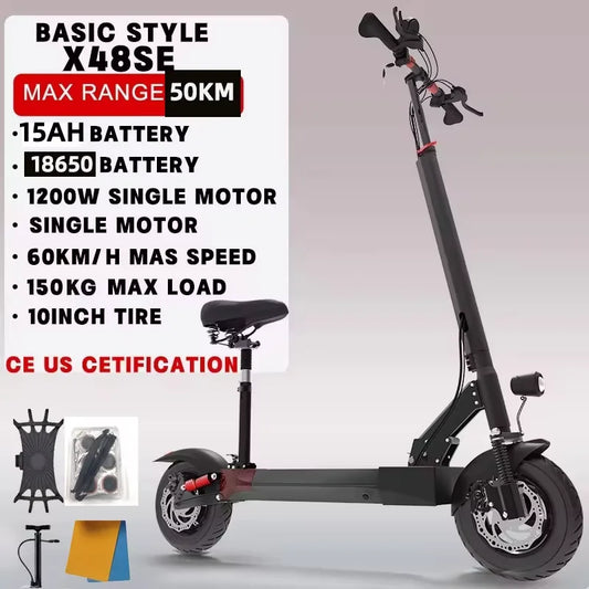 Jueshuai Outdoor Electric Scooter 1000W 48V-72V Fast Off Road Foldable