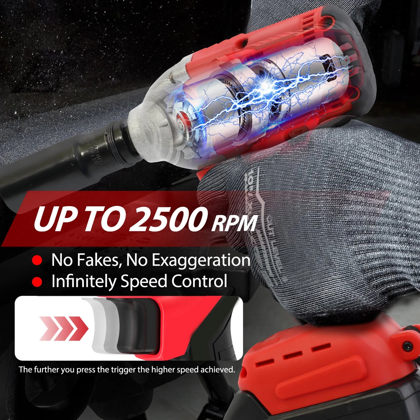 20V Cordless Impact Wrench Kit With Brushless Drill Driver Batteries