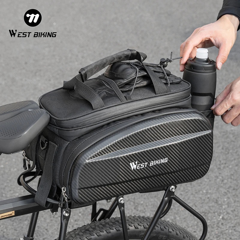 West Biking Large Capacity EVA Bicycle Rear Seat Bag MTB