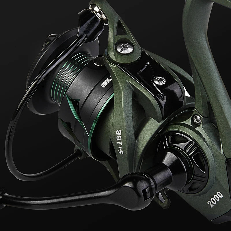 Billings Spinning Reel 5.2 To 1 With 17.6 Lb Max Drag Freshwater And Saltwater