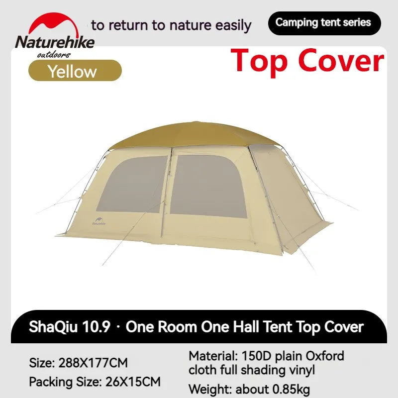 Naturehike Dunes 6 Person 4 Season Dome Tent With Extended Canopy Chimney Hole