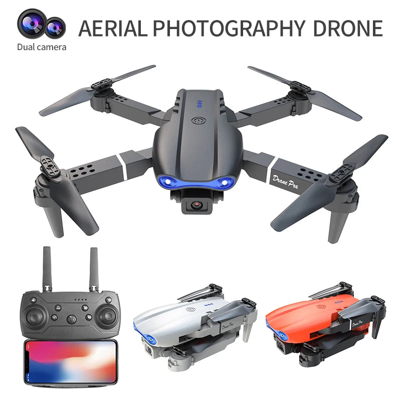 E99 Pro RC Drone With Wide Angle Camera Foldable Design