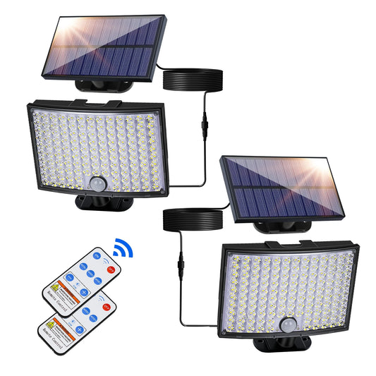 GHUSTAR Solar Motion Sensor Outdoor Lights IP65 Waterproof Garden Lamp
