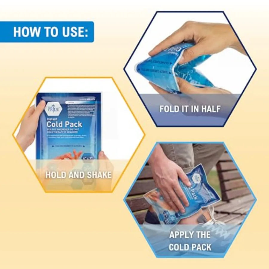 First Aid Cold Therapy Ice Pack Kit No Freezer Needed for Injuries
