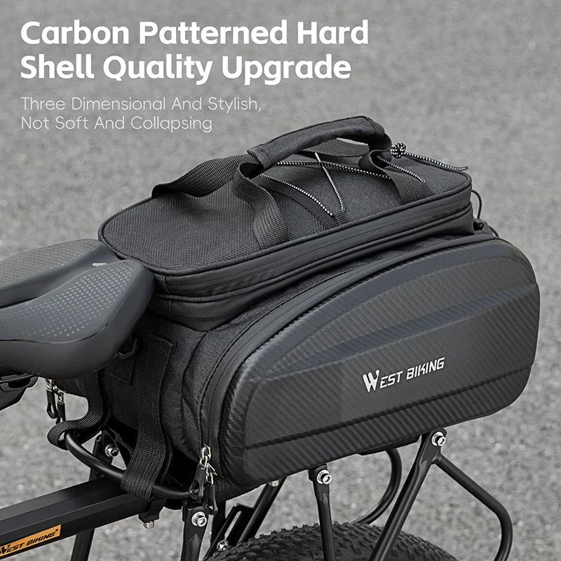 West Biking Large Capacity EVA Bicycle Rear Seat Bag MTB