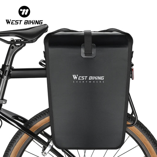 West Biking Double Sided Portable Pannier Waterproof Bike Bag