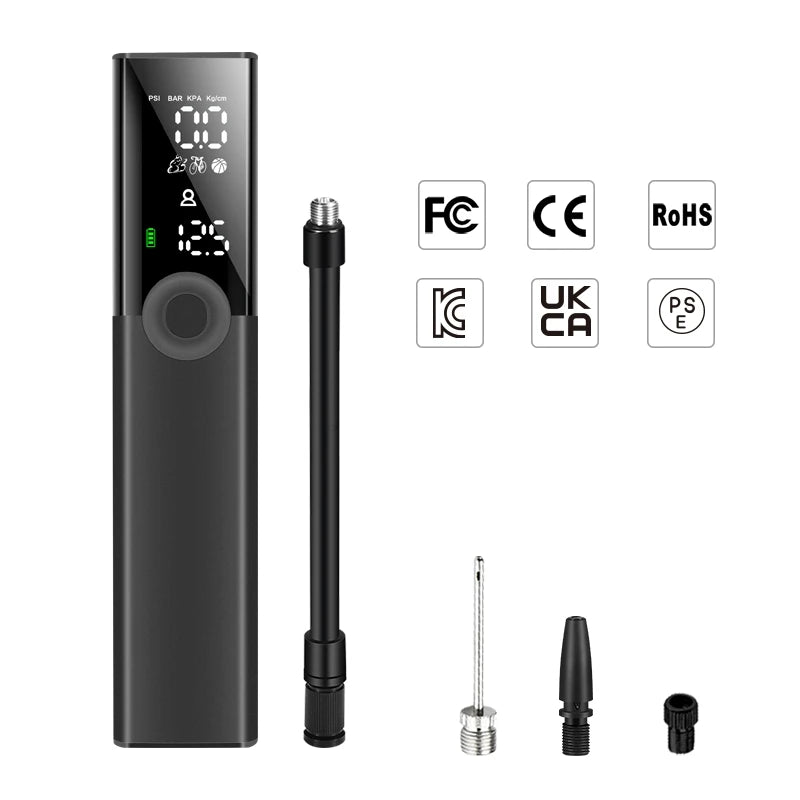 Woowind BP188 Electric Bike Pump 120 PSI Portable Tire Inflator