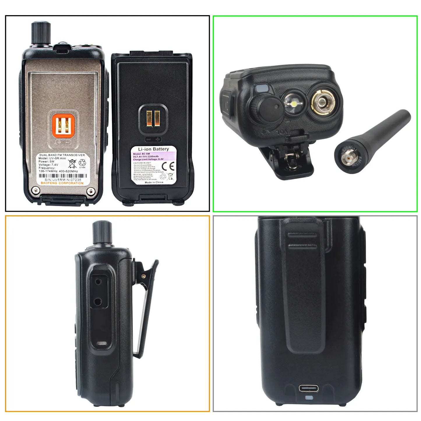 Baofeng UV5R Mini Dual Band Walkie Talkie 5W VOX Radio