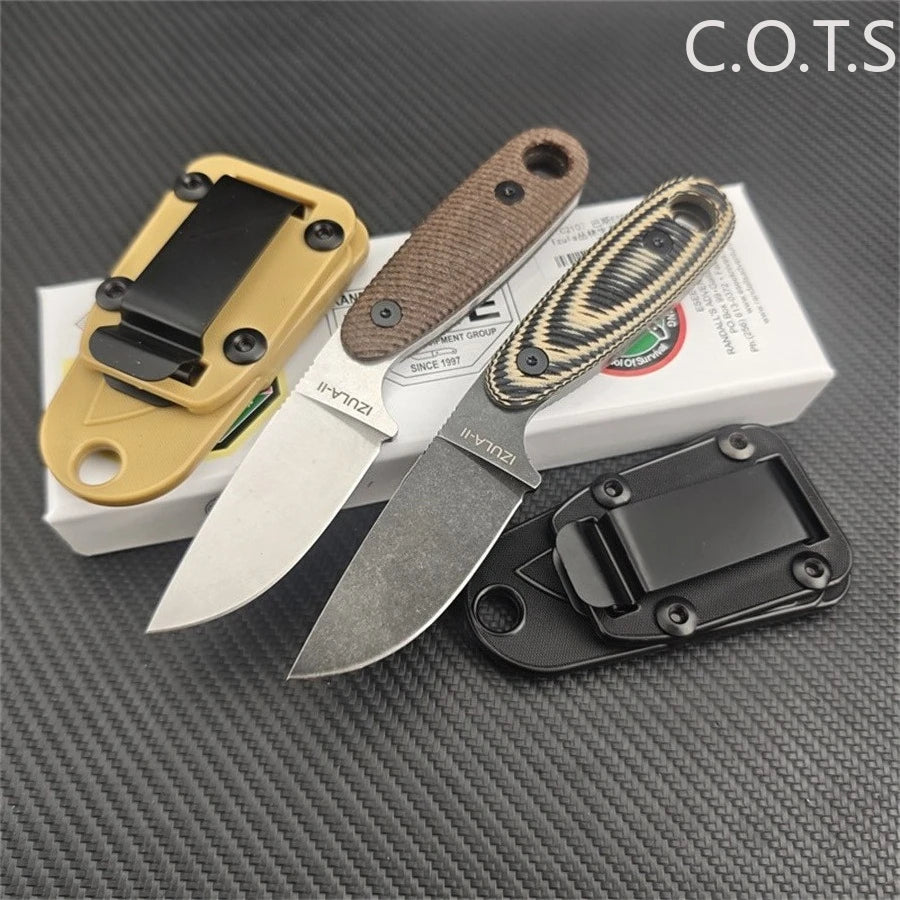 Izula G10 Handle Knife D2 Blade For Outdoor Survival