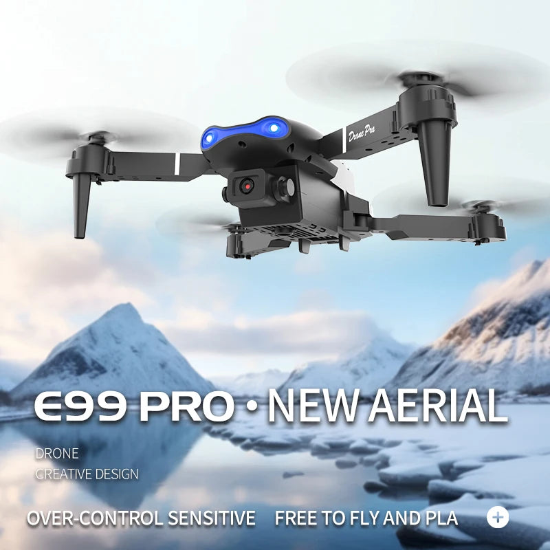 E99 Pro RC Drone With Wide Angle Camera Foldable Design