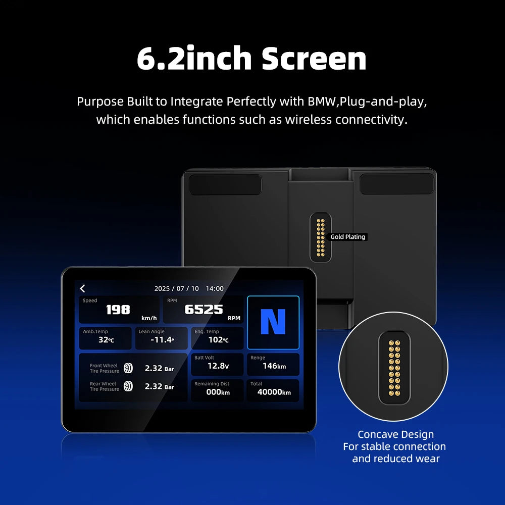 EKIY GPS Motorcycle Navigation Wireless CarPlay And Android Auto For BMW