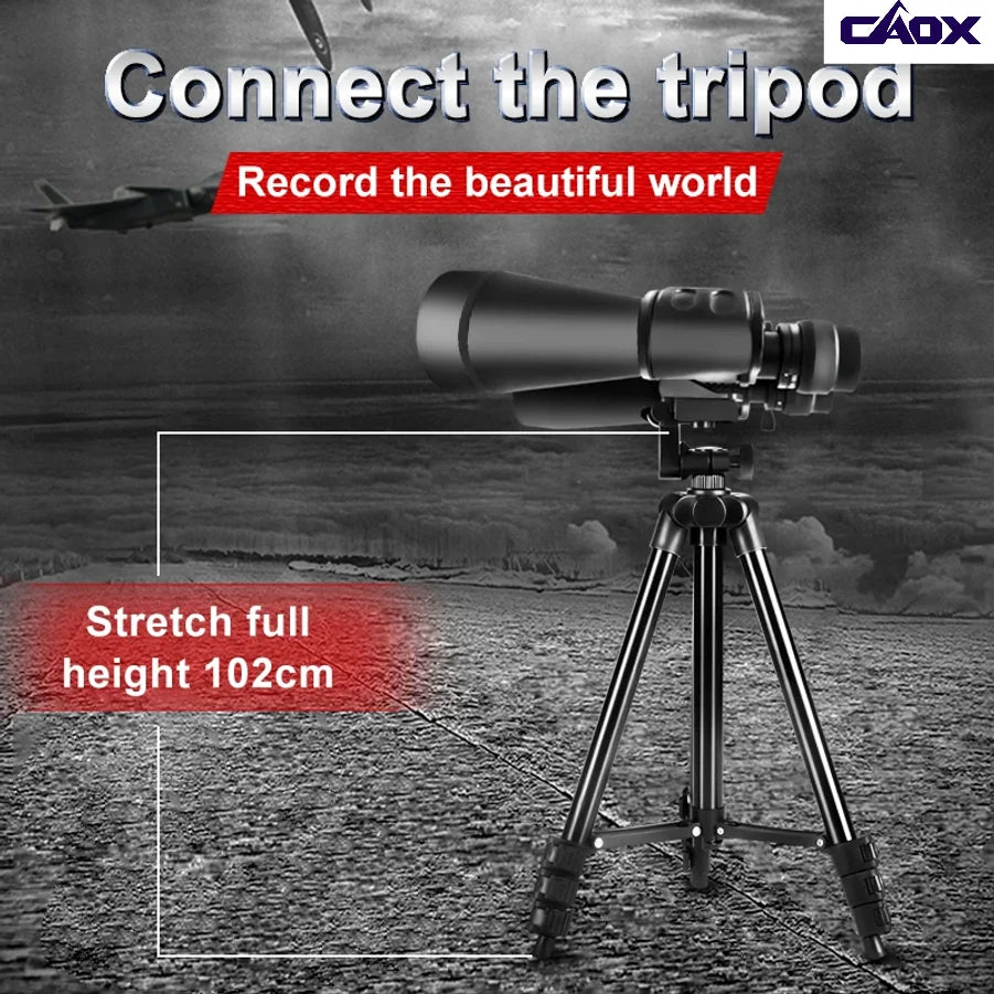 CAOX Binoculars Long Range Zoom HD With BAK4 Optics