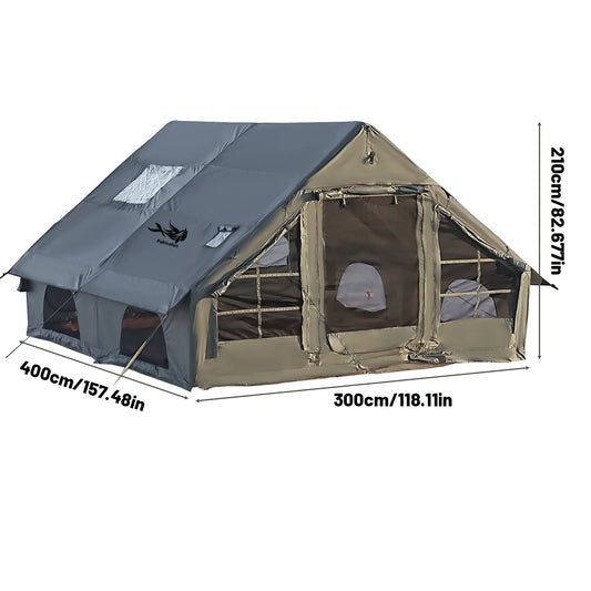 Pakicetus Inflatable Camping Tent With Skylight Breathable Mesh