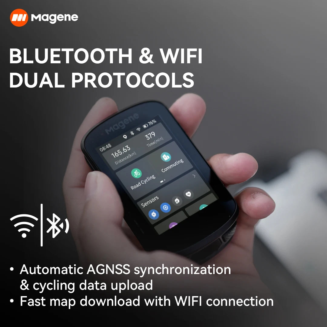 Magene C506 GPS Bike Computer With Navigation And WiFi Speedometer