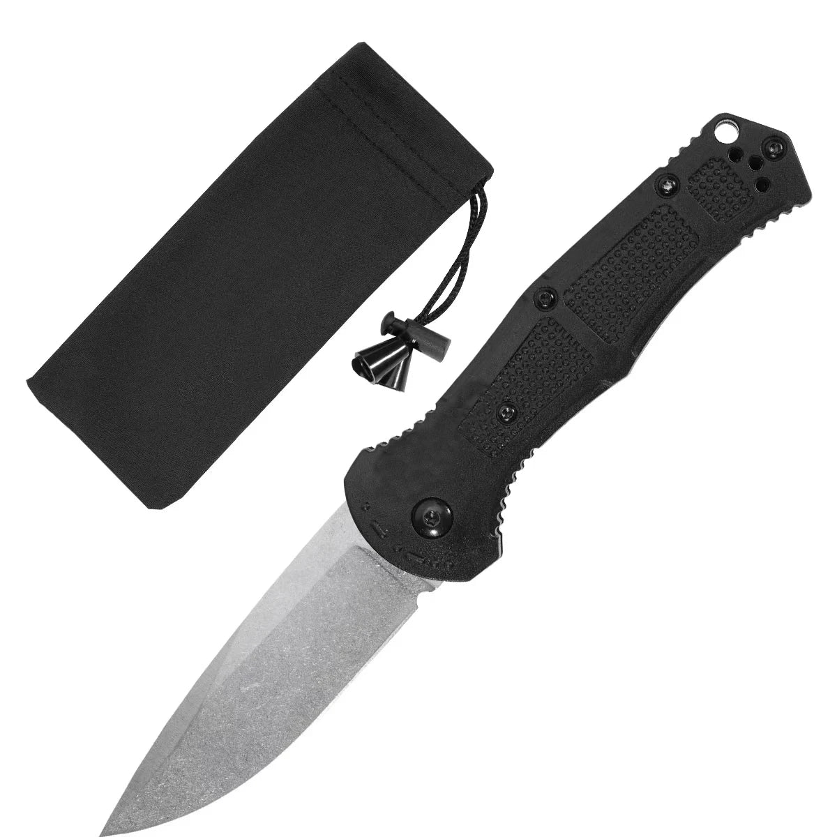 No Outdoor EDC Folding Pocket Knife D2 Steel Blade