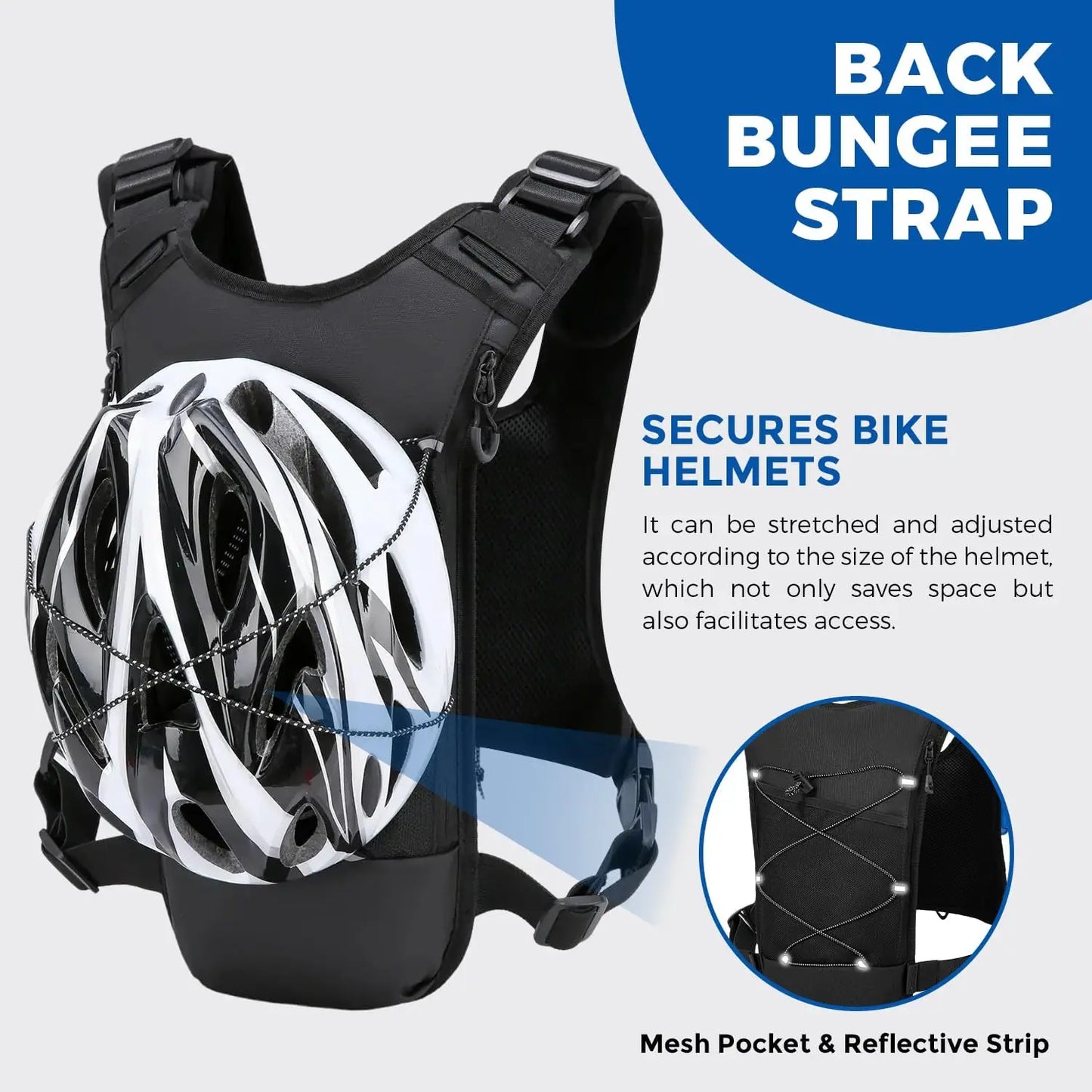 Hydration Vest Backpack for Running and Hiking with Water Bladder