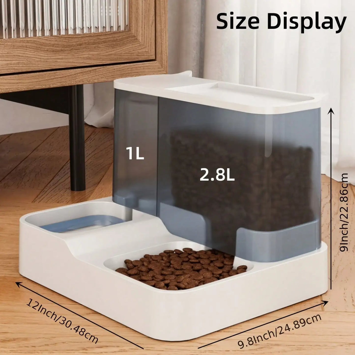 Automatic Cat Feeder and Water Dispenser Set