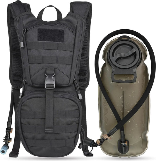 Tactical Hydration Backpack With 3L Bladder For Outdoor Activities