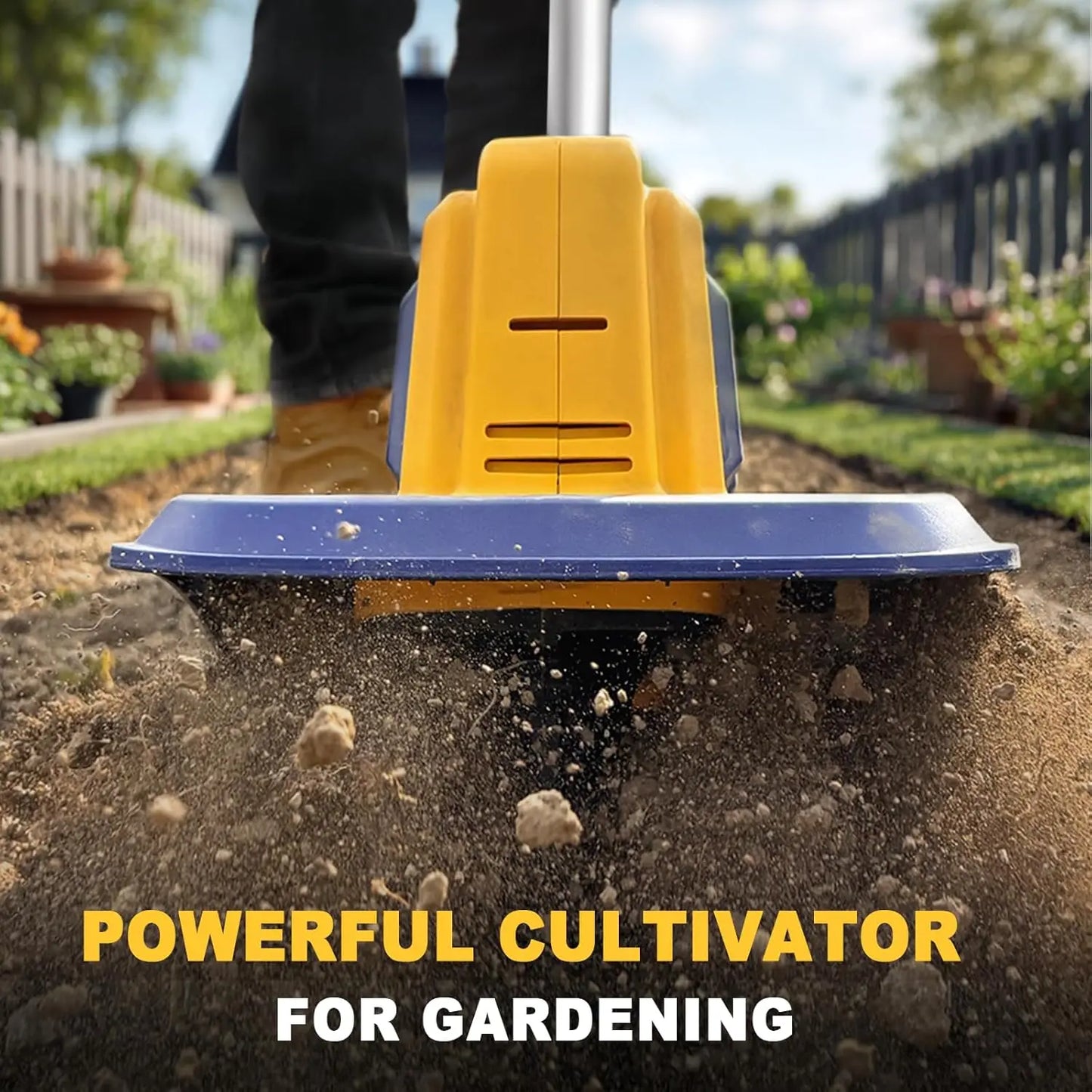 Cordless Tiller Cultivator For Dewalt 20V Battery Tool Only Garden
