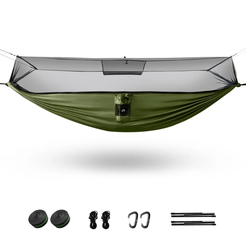 Night Cat Mosquito Net Hammock With Tree Straps For Outdoors