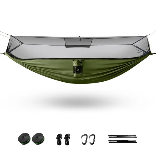 Night Cat Mosquito Net Hammock With Tree Straps For Outdoors