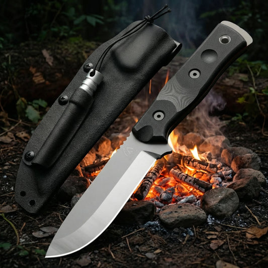 Huangfu G10 Fixed Blade Knife With Cover For Outdoors