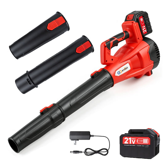 XYSD Cordless Leaf Blower 650 CFM With 21V 4.5Ah Battery