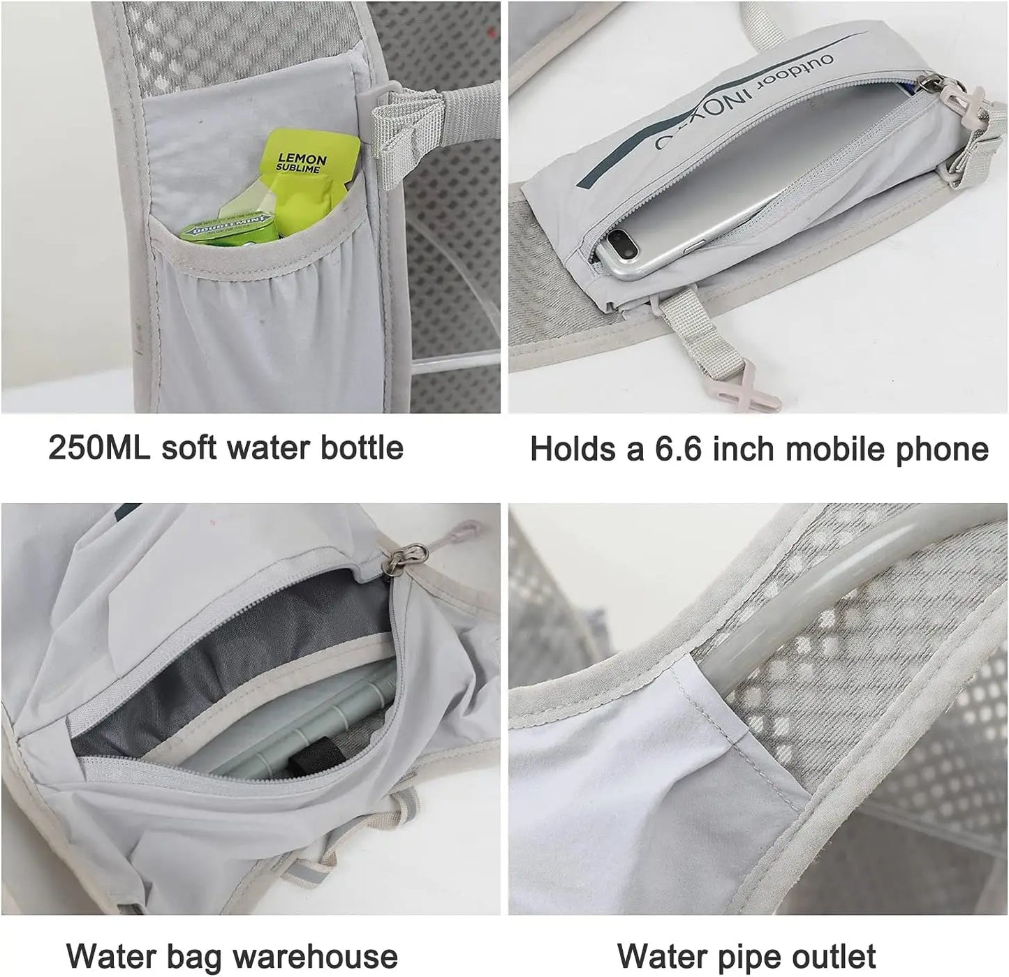 Hydration Vest Backpack For Running And Hiking With 1.5L Bladder