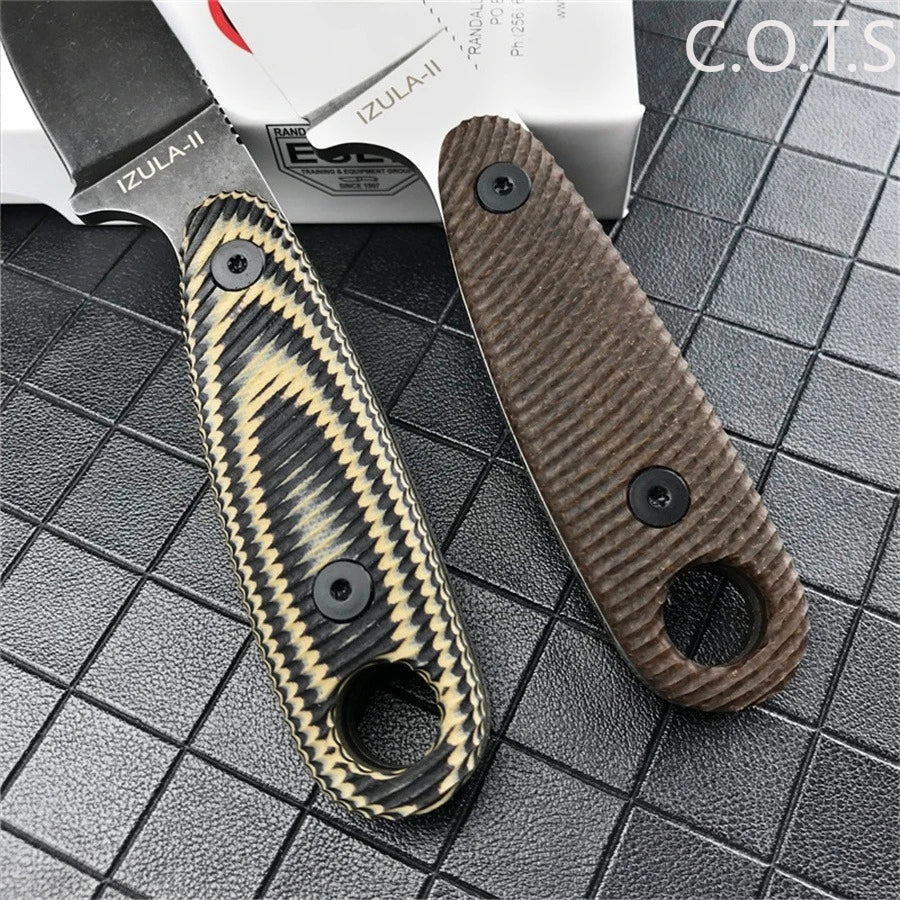 Izula G10 Handle Knife D2 Blade For Outdoor Survival