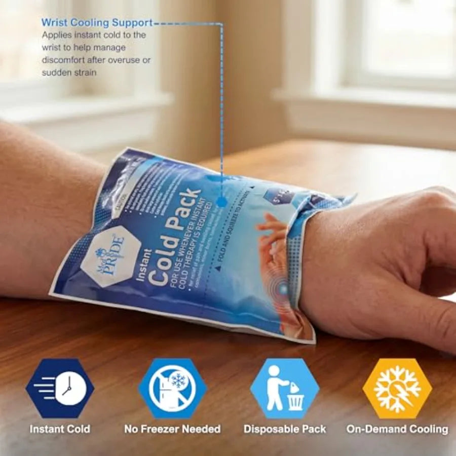 First Aid Cold Therapy Ice Pack Kit No Freezer Needed for Injuries