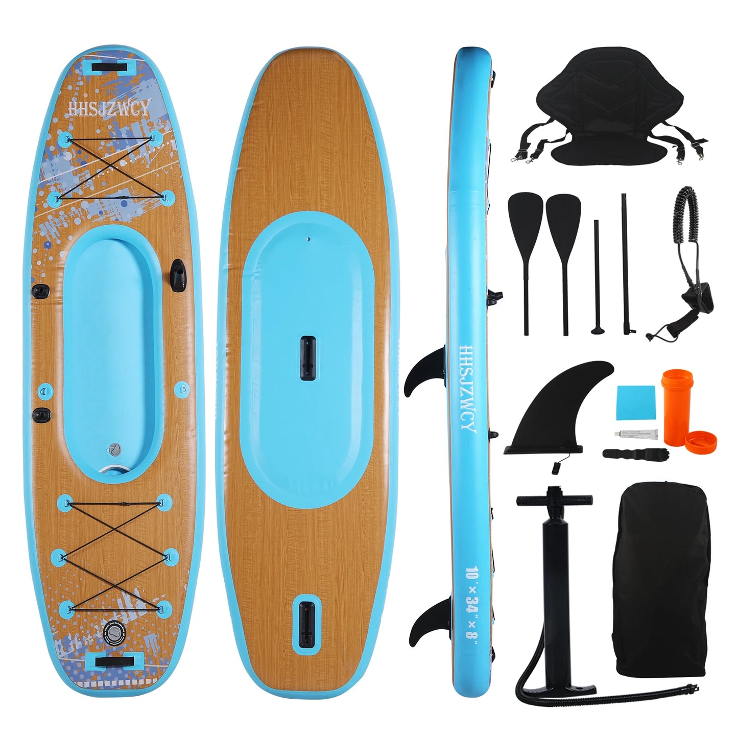 HHSJZWCY Inflatable Stand Up Paddle Board Kayak For Adults Seat