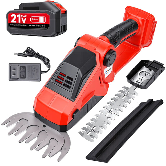 XYSD 2-In-1 Cordless Hedge Trimmer And Grass Shear For Gardens And Yards